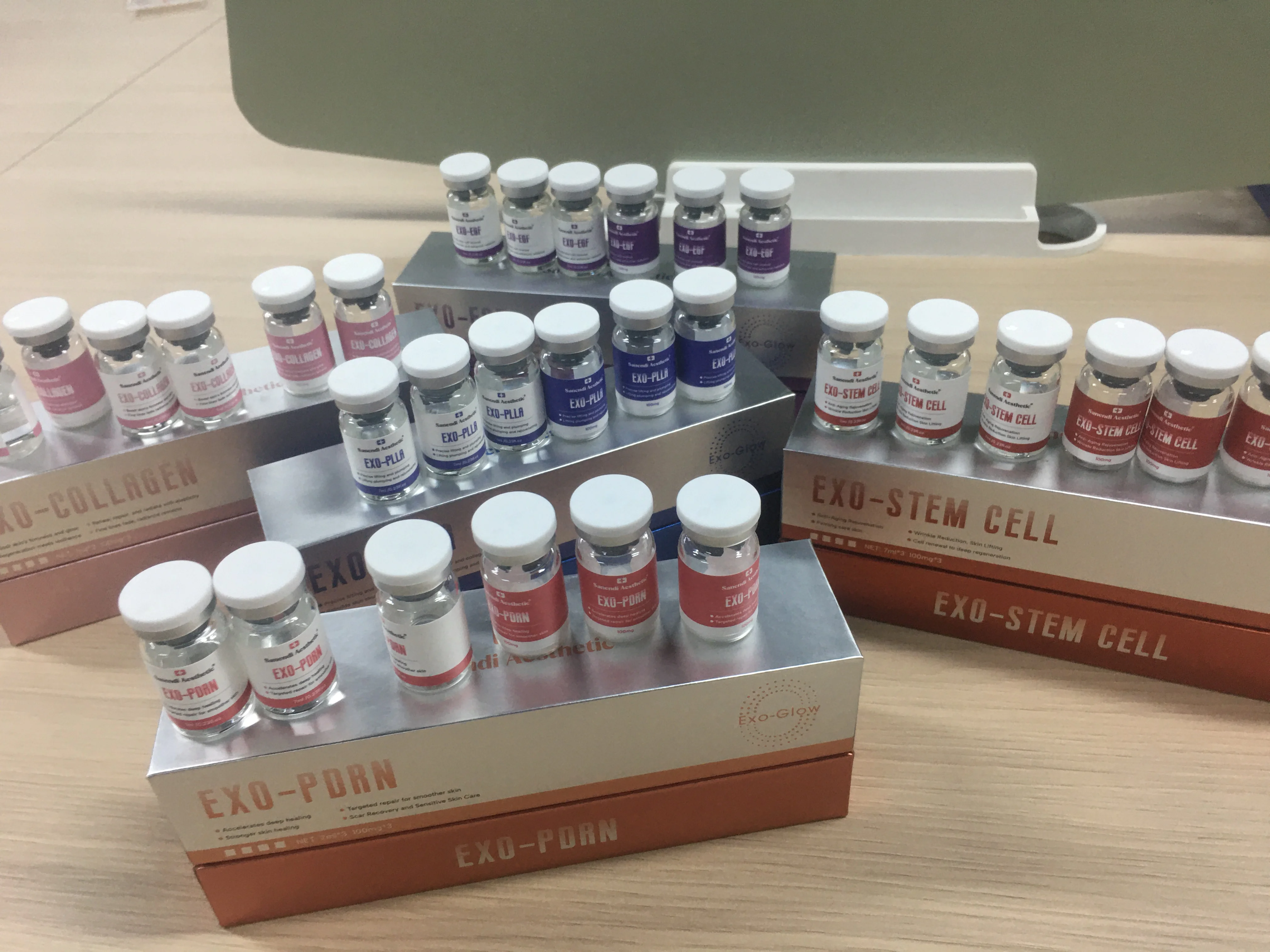 مصل للوجه مجموعة نظام Exo ترطيب ترطيب مضاد للأكسدة إصلاح مكافحة الشيخوخة Pdrn العناية بالوجه #6