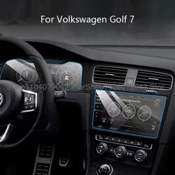 Tempered Glass Screen protector For Volkswagen golf 7 7.5/facelift 2018-2020 9.2 inch Car GPS Navigation 12.3 inch instrument