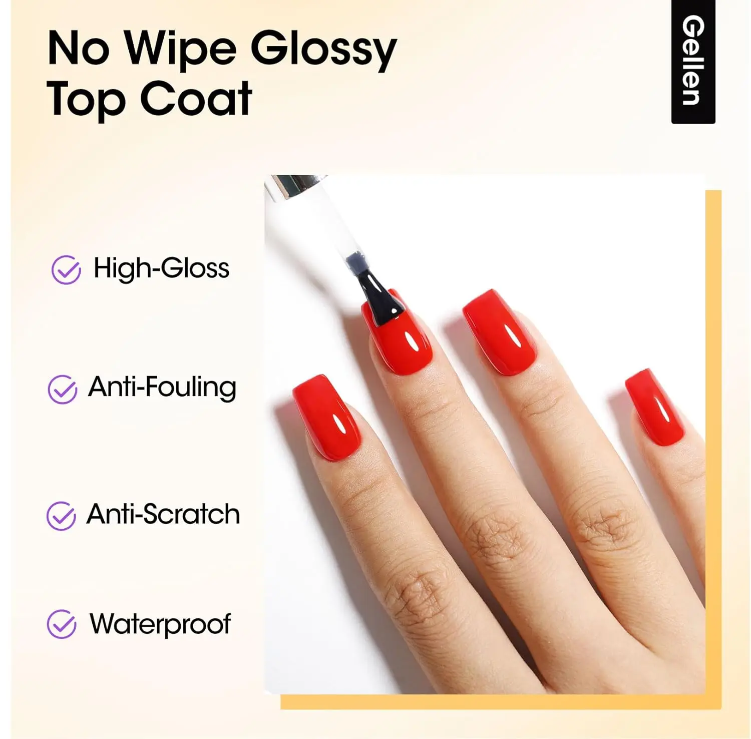 Gellen-Juego de 3 uds de aceite para cutículas, Base de capa superior de Gel para uñas, herramientas de manicura, esmalte de Gel, Kit profesional brillante de larga duración, 18ml