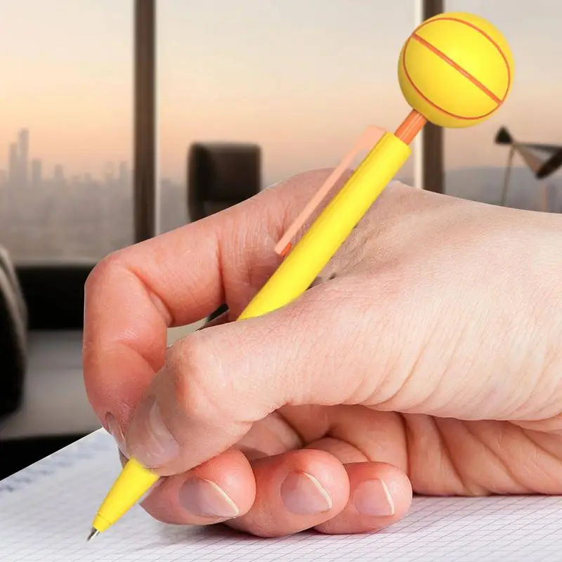 Cute Cartoon Gel Pen Football Baseball Basketball Unique Designs Relieve Fun And Colorful Pens For Boys Kids Students Classroom