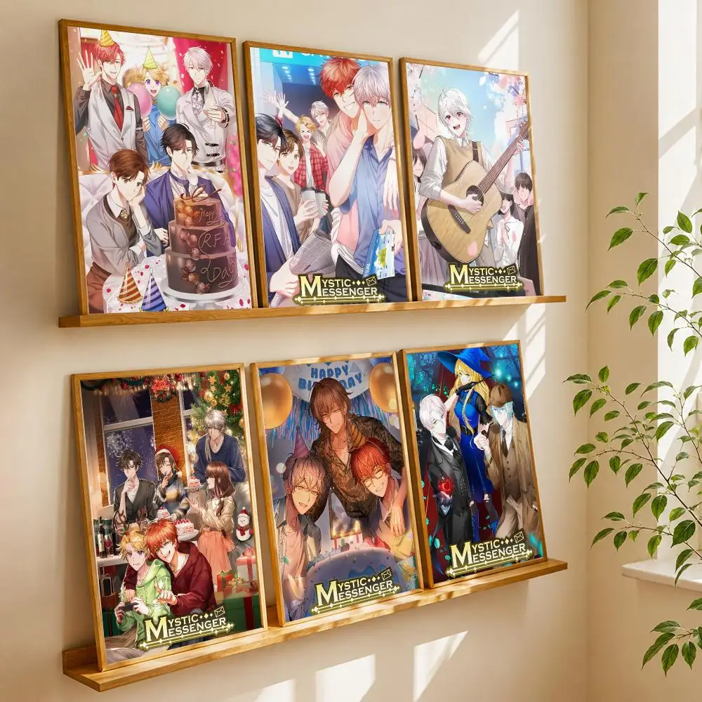 Korean Video Game M-mystic Messenger Poster HD Home Wall Stickers House Hallway Living Room Bedroom Bar Office Decor Art Prints