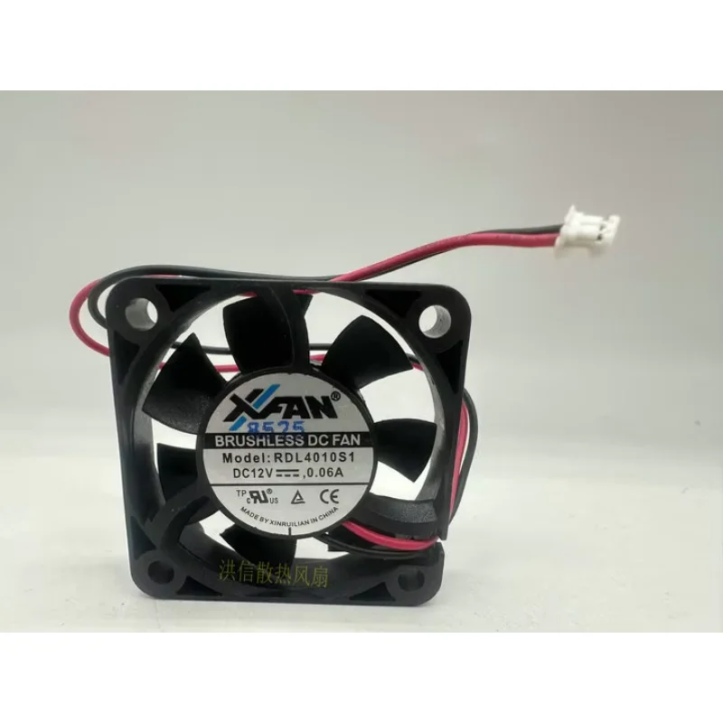 XFAN RDL4010S1 DC 12V 0.06A 40x40x10mm 2-Wire Server Cooling Fan