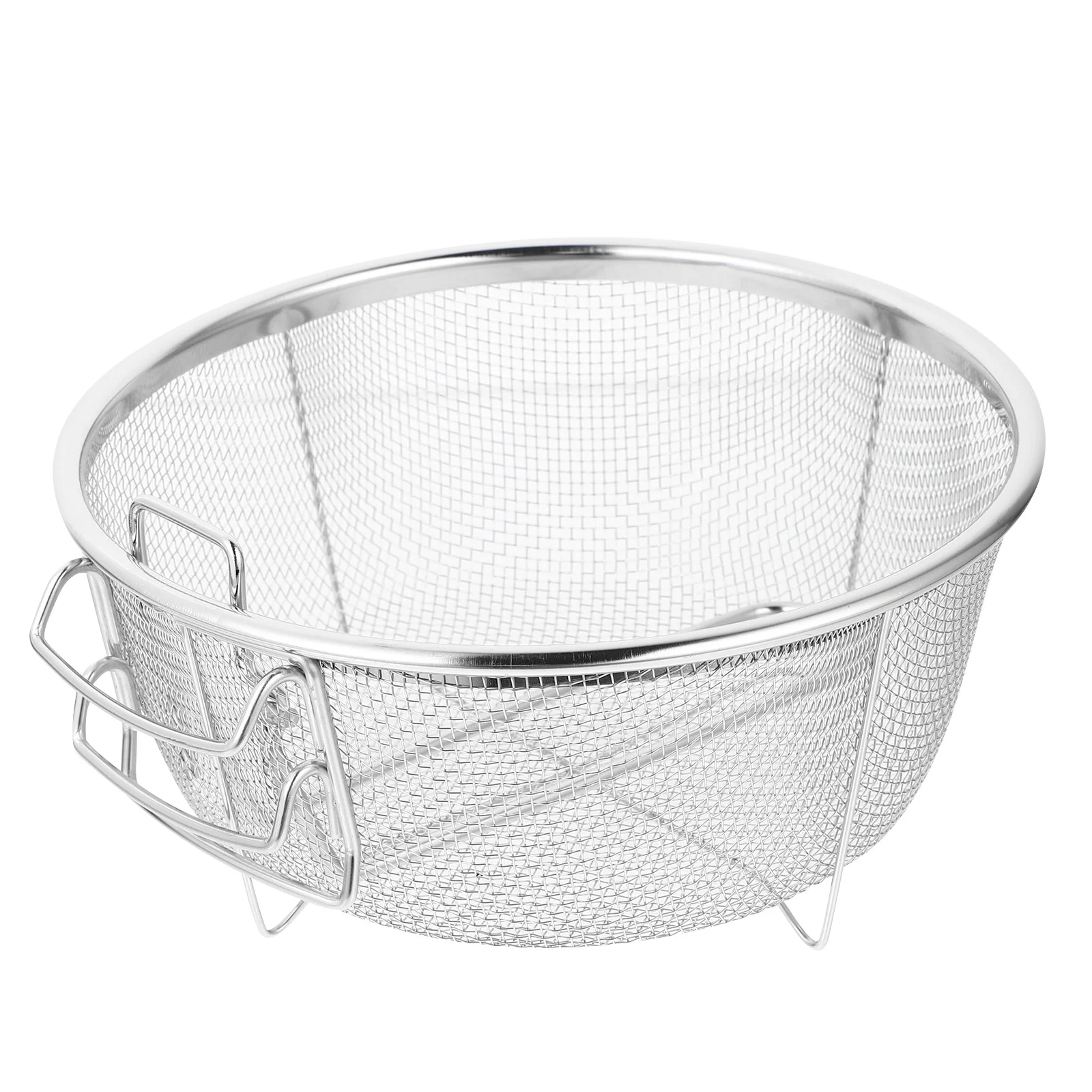 

Deep Fryer Basket Skimmer for Kitchen Use Grille Filter Cooking Stainless Steel Tool with Folding Handle Frying Pan