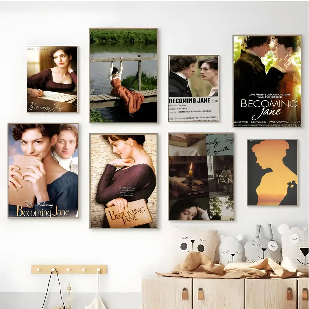 Affiche autocollante Warm Becoming Jane-s, décoration murale artistique imperméable pour café, bar, salle