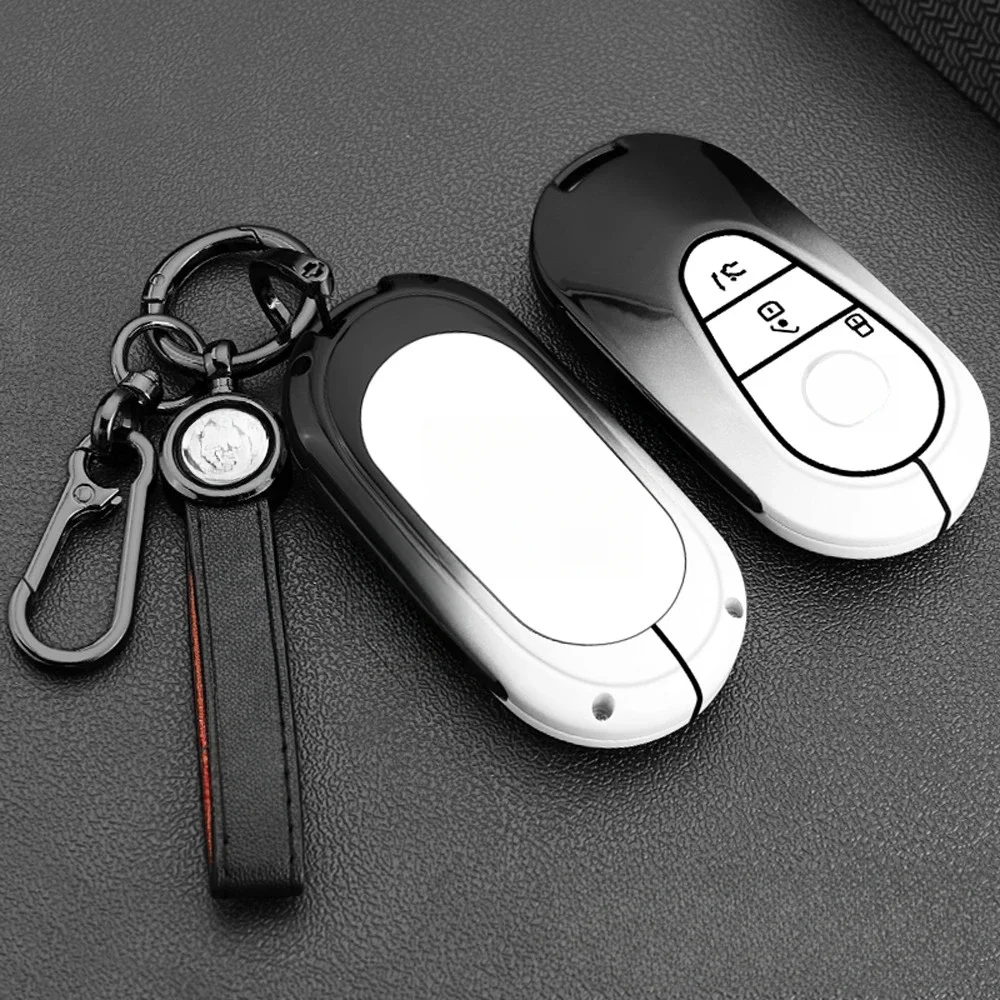 

Car Key Case Cover Shell For Mercedes Benz C E S Class GLC W206 W223 W214 E300 C260 C300 S450 S500 S400 Fob Accessories