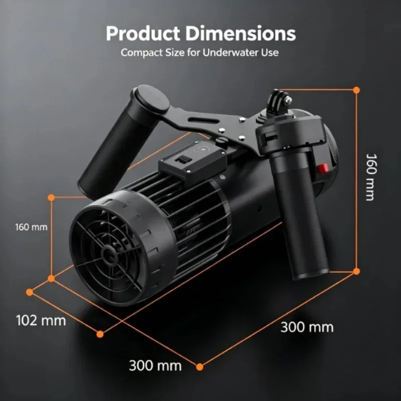 S1 Pro Underwater Thruster 40m Waterproof Depth Waterscooter For Snorkeling Dive Swimming Freediving Aquatic Sports Tool