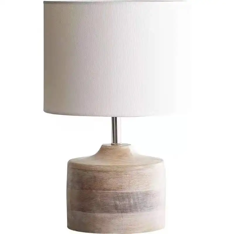 

Wooden rural solid wood old desk lamp, study bed and breakfast hotel lamp