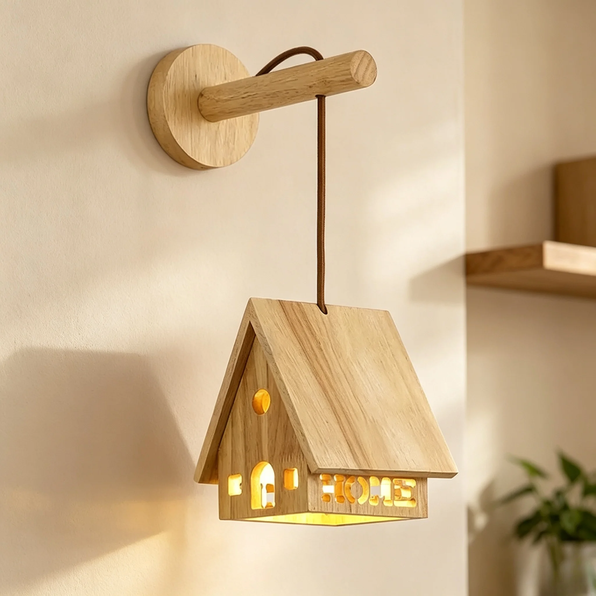 Modern Eye Protection Wall Lamp Bedroom Headboard Foyer Study Kids Room Solid Wood Wall Lamp E27 Indoor Decor Light Fixture