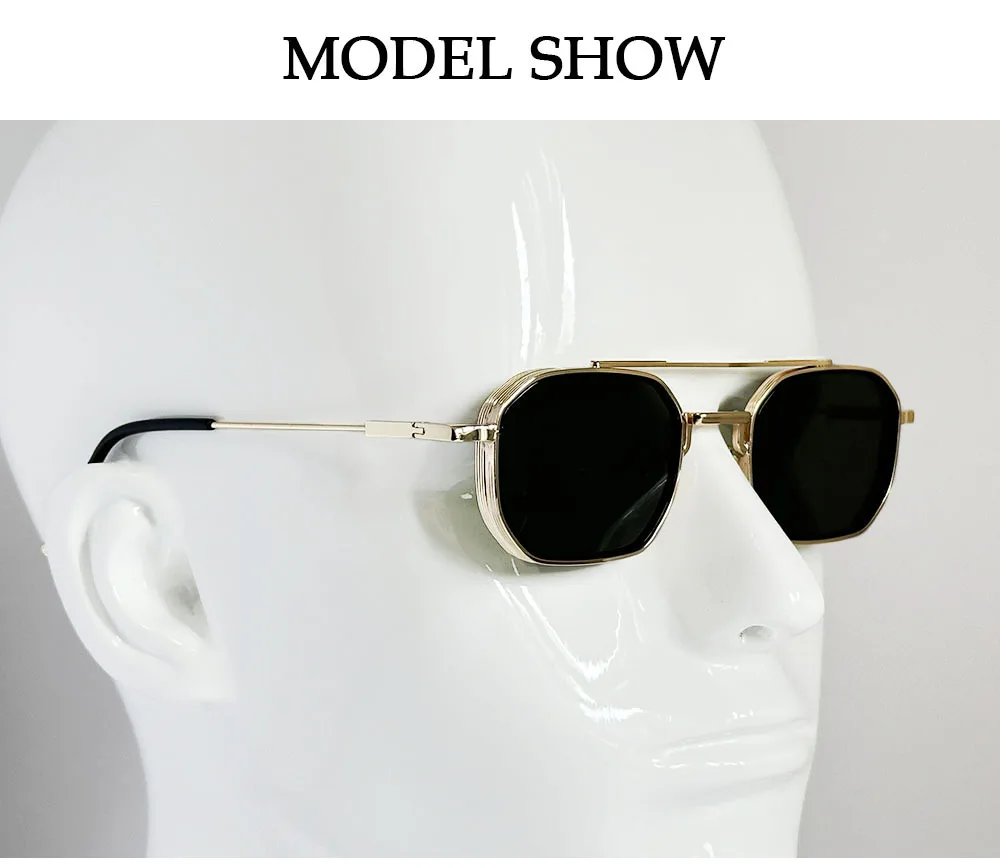 Fashion Square Sunglasses Women Trendy Vintage Glasses Luxury Sunglass Men Dropshipping Lunette Soleil Femme Zonnebrillen Dames – Detail 10
