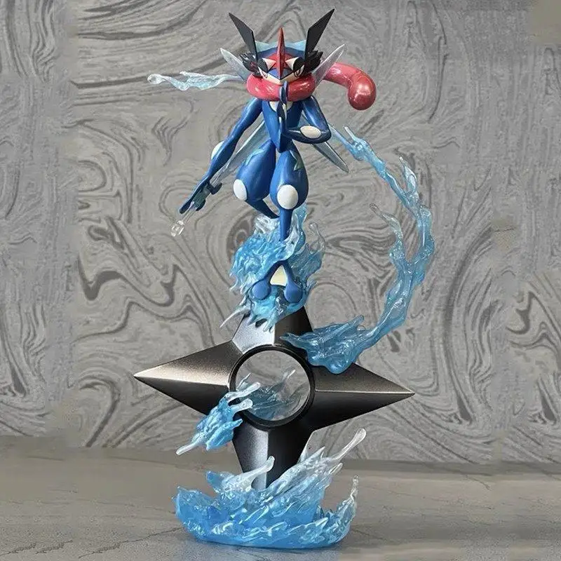 Figura Coleccionable de Greninja de Pokémon, Arte Secreto, Shuriken de Agua, Anime, Modelo Coleccionable, Decoración de Escritorio, Regalo para Fanáticos del Otaku