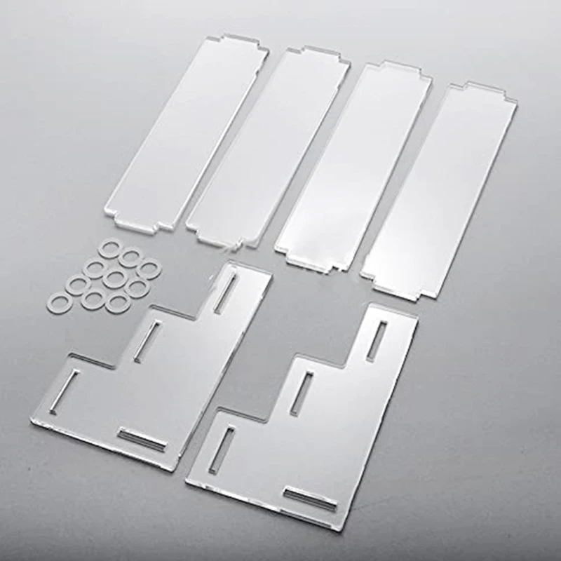 3 الطبقة الاكريليك عرض موقف رف شاشة دائم لدمية عطر كب كيك شبه منحرف صندوق أعمى تخزين الرف #4