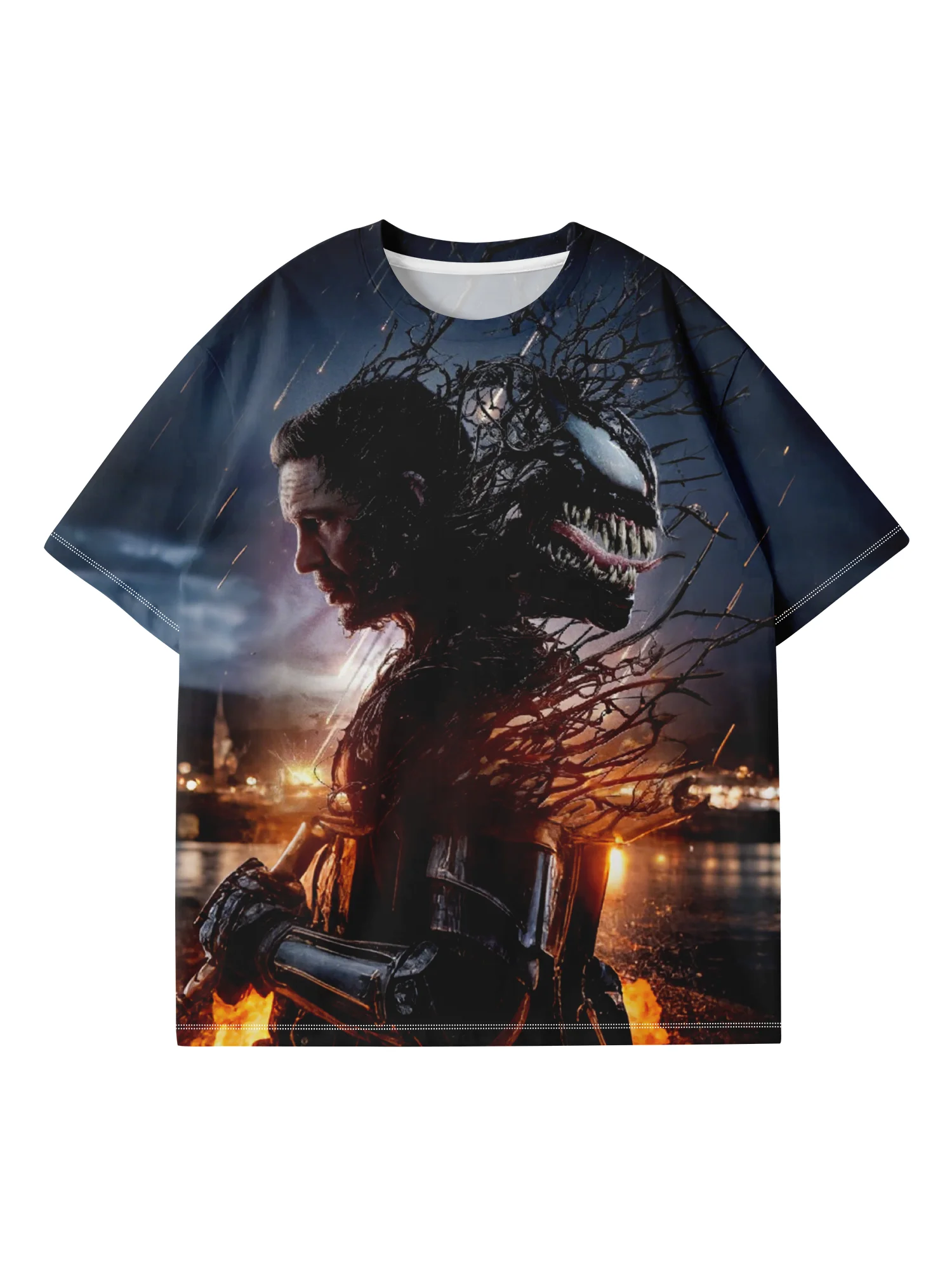 

Marvel Venom 3D printed clothing, suitable for outdoor sports, featuring a trendy and cool design with comfort