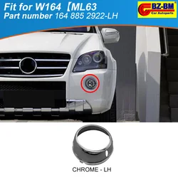 Front bumper Fog Light Cover For Mercedes BENZ W164 ML63 AMG A1648852922 A1648853022 1648852922 1648853022 Chrome