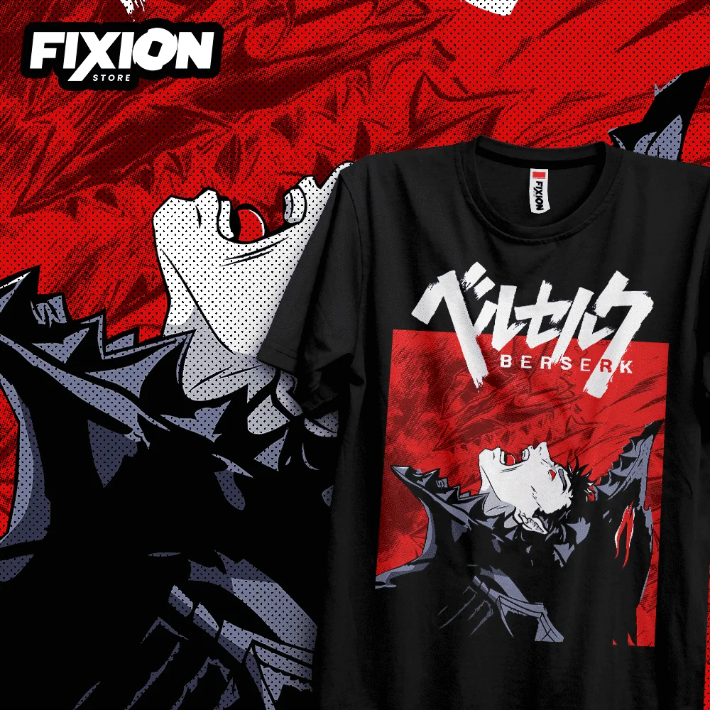 Manga T-shirt Berserk (negra) – Nuevos Enero 2023 Anime Tee