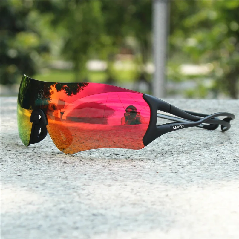 Alba 2024 New Photochromic Cycling High End Sunglasses Men Polarized Glasses Outdoor Running Driving Women Anti-sand Wind Goggle