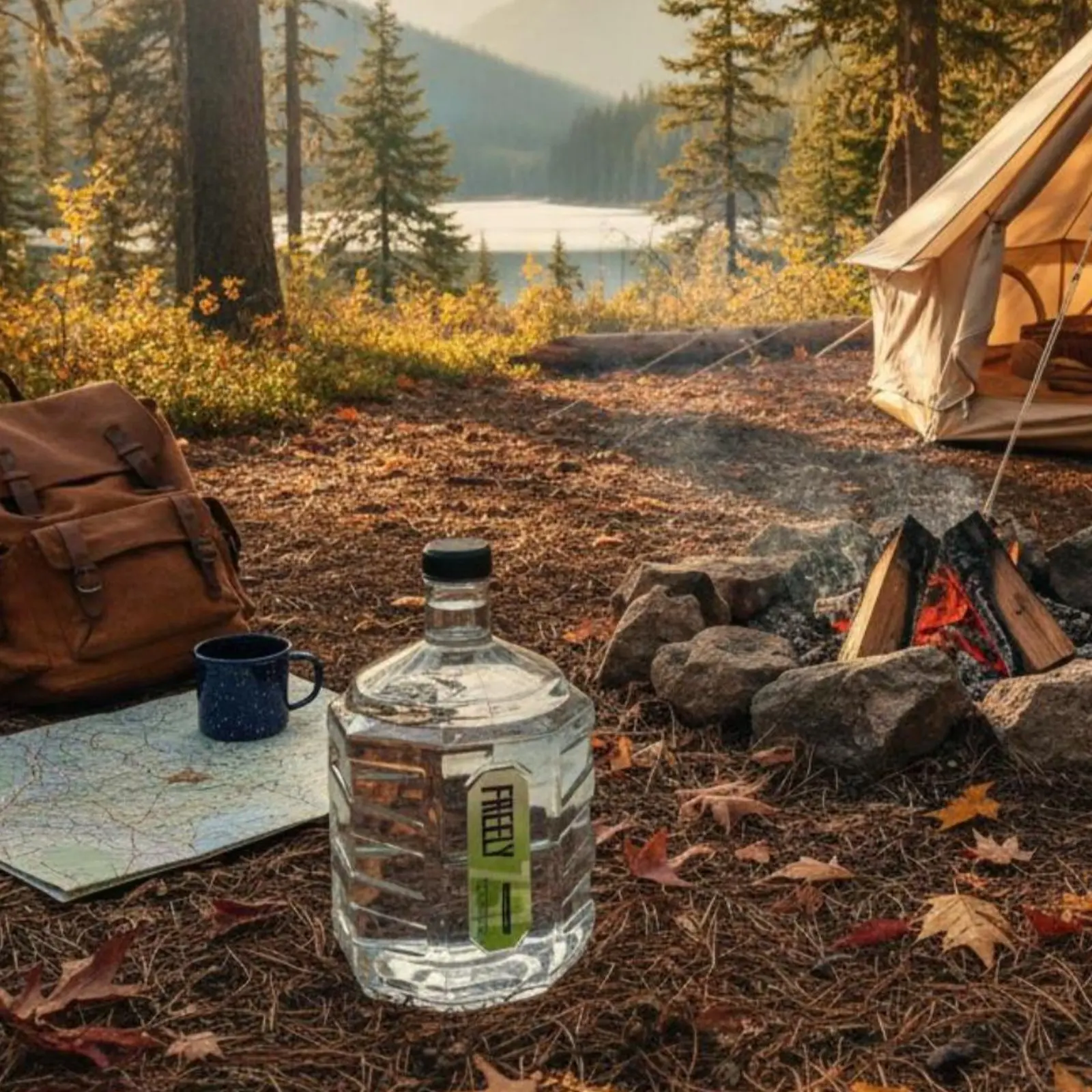 

Octagonal Water Tank Leak Resistant Water Storage Jug Reusable Camping Equipment