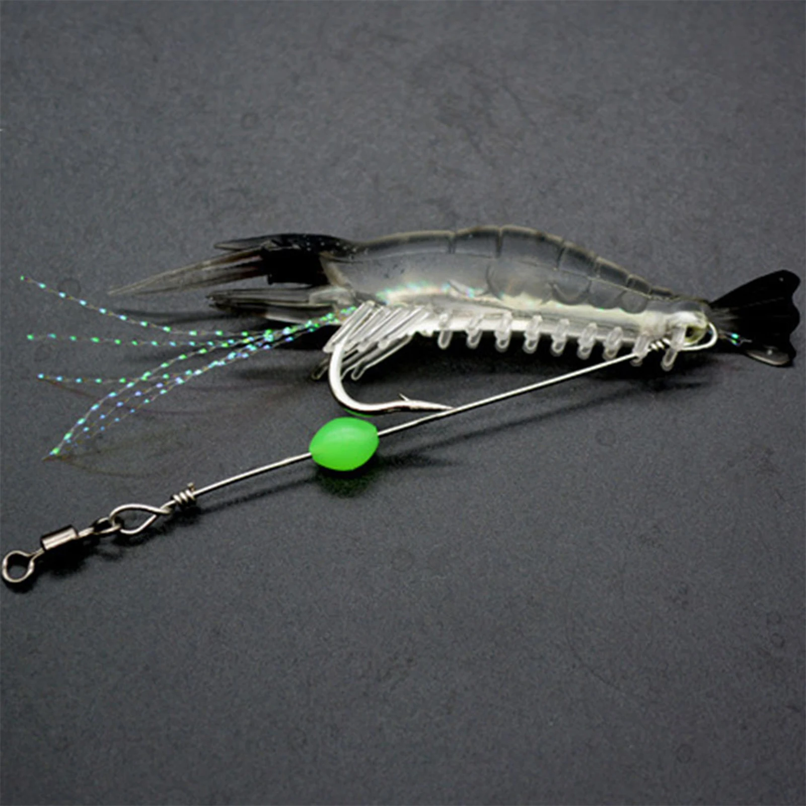 

6.5g Luminous Shrimp Lures Artificial Simulated Shrimp Fake Bait For Sea Bass Tilapia Catfish Crucian Outdoor Fishing Accessory