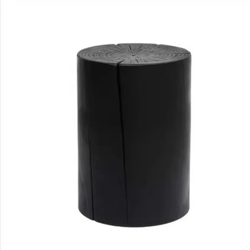 Log round coffee table literary round table side table creative wooden pier seat stool pier flower stand bed and breakfast woode