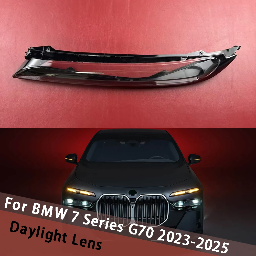 

For BMW 7 Series G70 2023 2024 2025 (High) Front Bumper Headlight Cover Cover Shell Shade Headlamp Housing Head Light Lens Caps
