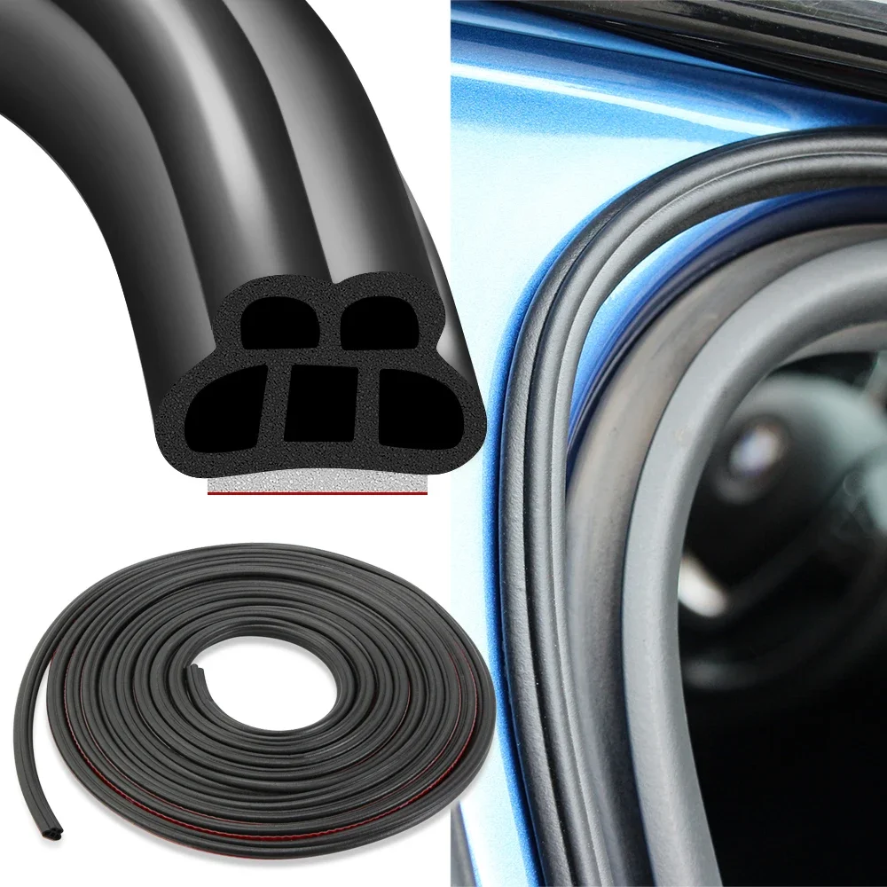 Car Door Rubber Seal Strip Auto Door Seals for Peugeot 107 207 307 407 607 3008 208 308 508 408 2008 4008 Traveller Expert