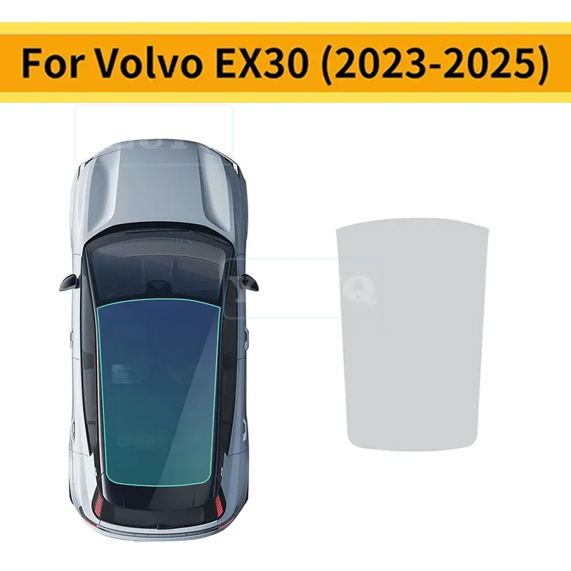 

For Volvo EX30 2023 2024 2025 Sunroof Window Protection Film Heat Insulation Awning Supplies TPU Ice Armor Pre-Cut Car PPF
