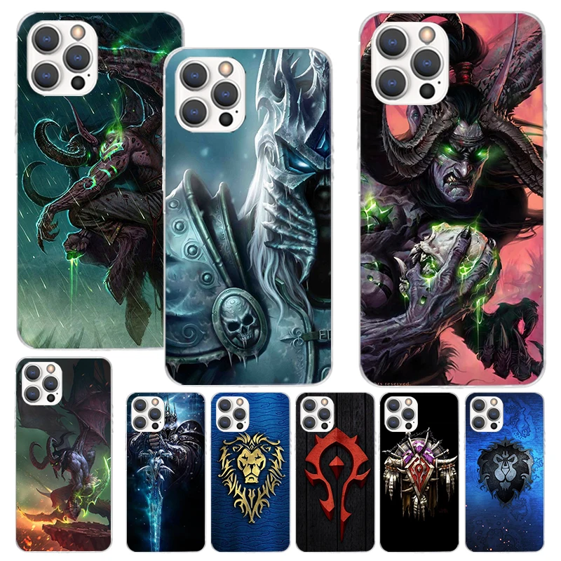 W-World Of W-Warcraft W-Wow Phone Case For Apple iPhone 15 14 13 12 11 Pro Max Mini XS XR X 7 Plus 8 + SE Soft Silicone Print Sh