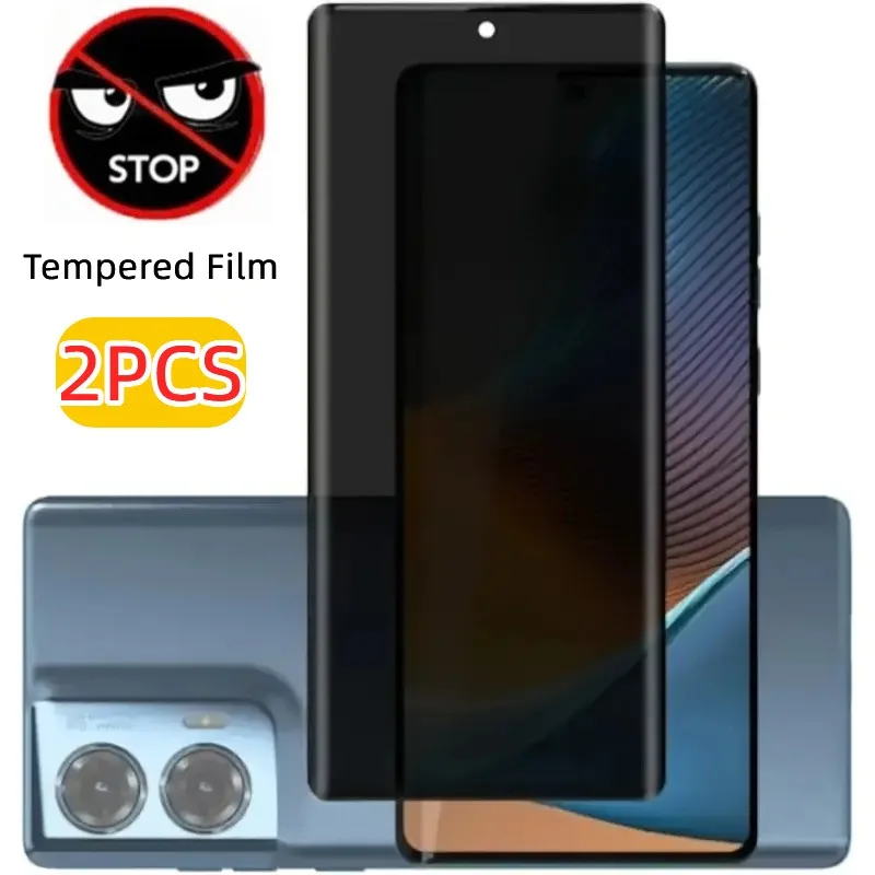 2Pack Anti-Peep Tempered Glass for Motorola Edge 60 Fusion 5