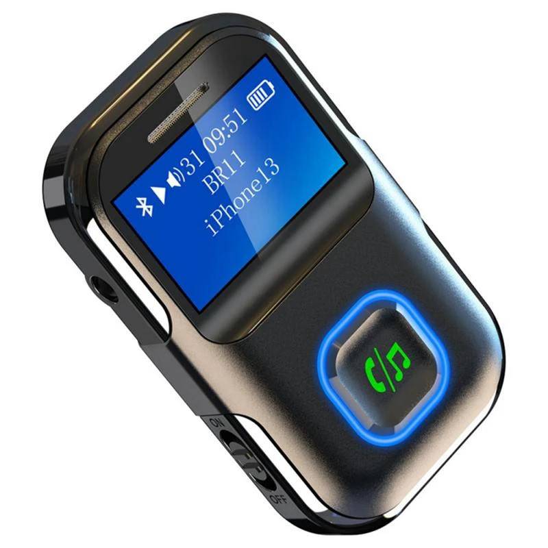 BR11 سيارة بلوتوث استقبال الصوت 3.5 ملم محول الصوت اللاسلكي استقبال مشغل MP3 المحمولة