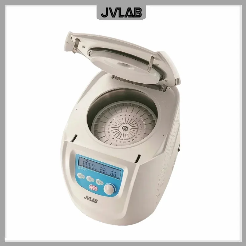 طقم دوار الهيماتوكريت للطرد المركزي مع غطاء وقرص راديون 12000 دورة في الدقيقة 24 × أنابيب شعرية شاشة LCD جهاز طرد مركزي CF1424 #5