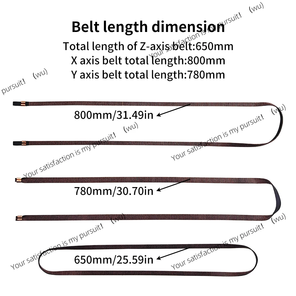 For Kobra 3 Combo Synchronous Belt Kobra 3 X Y Z 6mm/8mm Width Belt High Quality 3D Printer Replacement Parts for Kobra 3