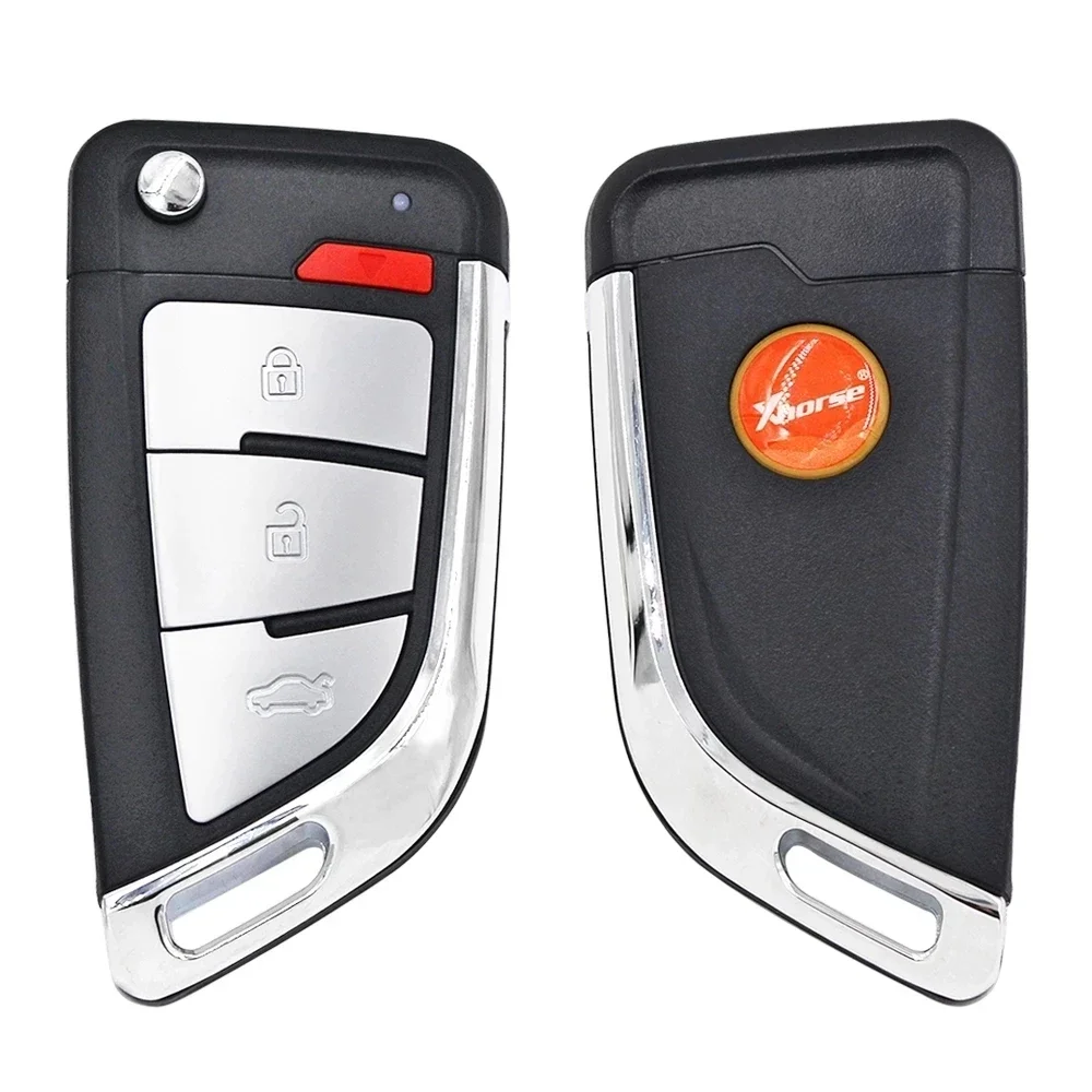 

Xhorse XEKF20EN VVDI Super Remote Knife Flip Style 4 кнопки Универсальный ключ с чипом XT27A XT27A66 для VVDI2/MINI Key Tool/Max