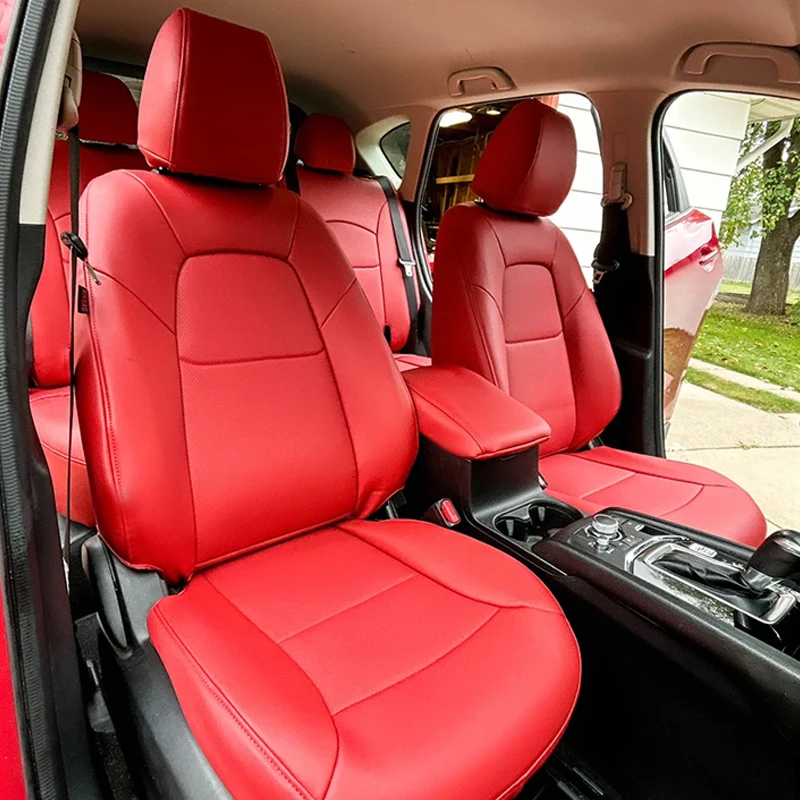 Custom Made for Mazda 3 CX5 Mazda 6 Mazda Series Car Seat Covers Full Covered Top Quality Leather 2 Rows 5 Seats Full Set