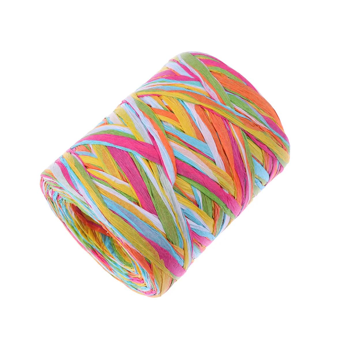 

6 Colors Raffia Rope Colorful Paper Roll For Diy Woven Crafts Home Decor Wedding Tapestry Gift Wrapping Handmade Bundle