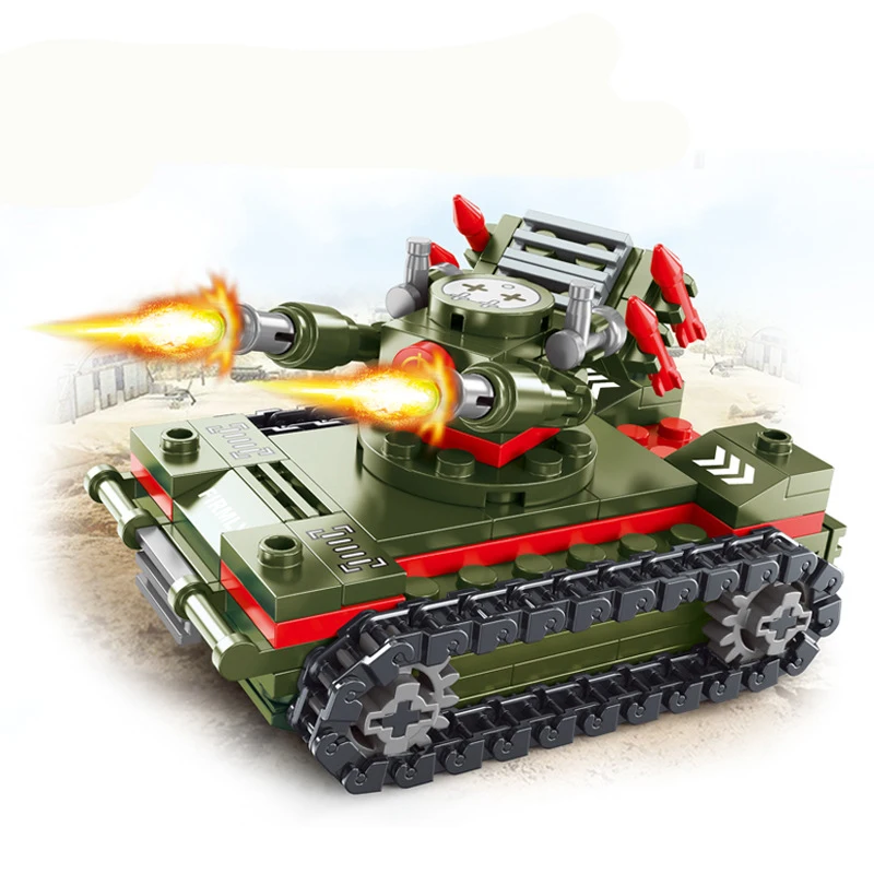 New World War II Militär Kampfpanzer Modell 99a m1a2 Ziegel klassisches Zubehör kreative Montage Lernspiel zeug Kinder Geschenke