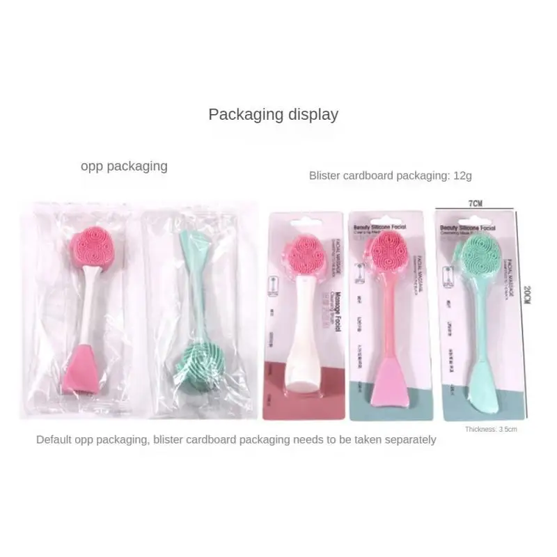 Facial Cleanser Brush -purpose Without Dead Corners 4 Colors Long Rod Beauty Makeup Tool Cleansing Brush Portable