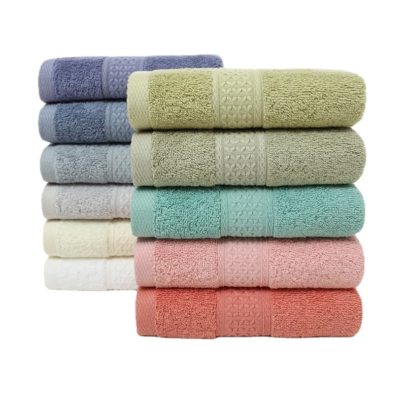 

100% Cotton 33*72cm Face Towel Absorbent Pure Hand Face Cleaning Hair Shower Microfiber Towels Bathroom Home Hotel for Adults