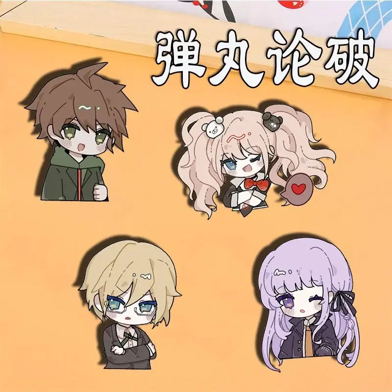 Danganronpa Trigger Happy Havoc Acrylic Brooch Naegi Makoto Brooches for Women Junko Enoshima Fashion Jewelry Kirigiri Kyoko