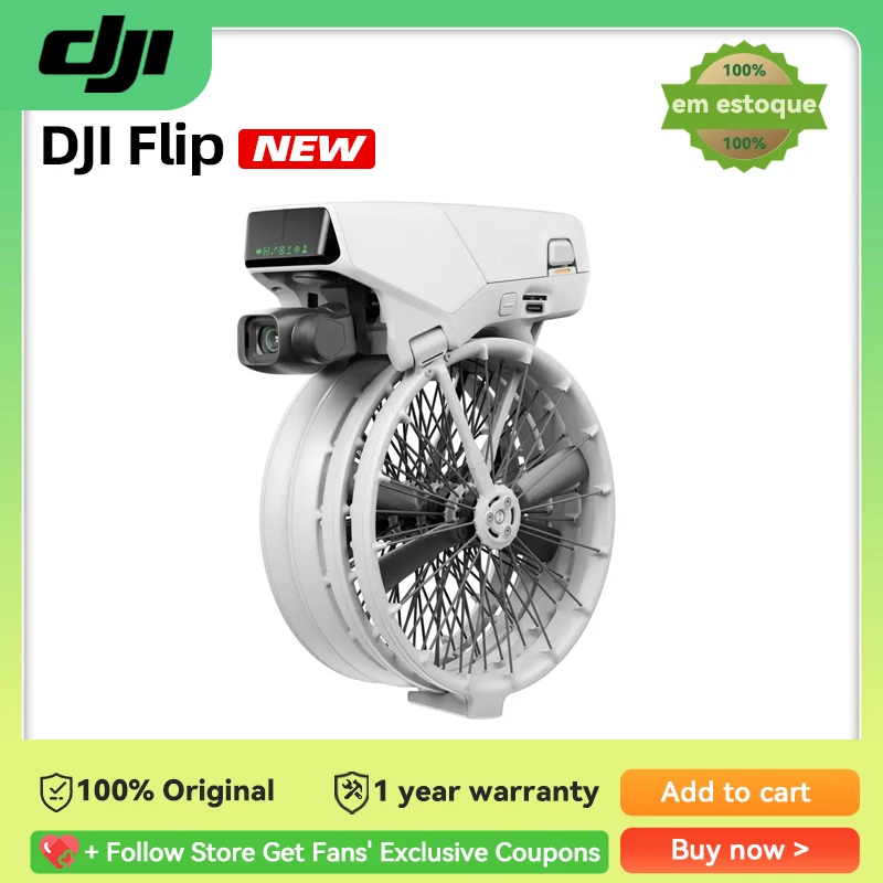 DJI Flip drone 4K/60fps HDR and 10-bit D-Log M 1/1.3-inch CMOS sensor original brand new in stock