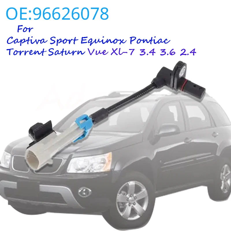 1/2X ABS Wheel Speed Sensor for Pontiac Chevrolet Equinox Captiva Saturn Opel 2007-2013 96626078 5621078J00 96626080 5631078J00