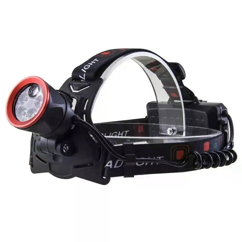 

D2 Ultra Powerful Headlamp 5LED Rechargeable LED Headlamp Headlight 18650 Fishing Camping Hunting Head Light Torch Flashlight