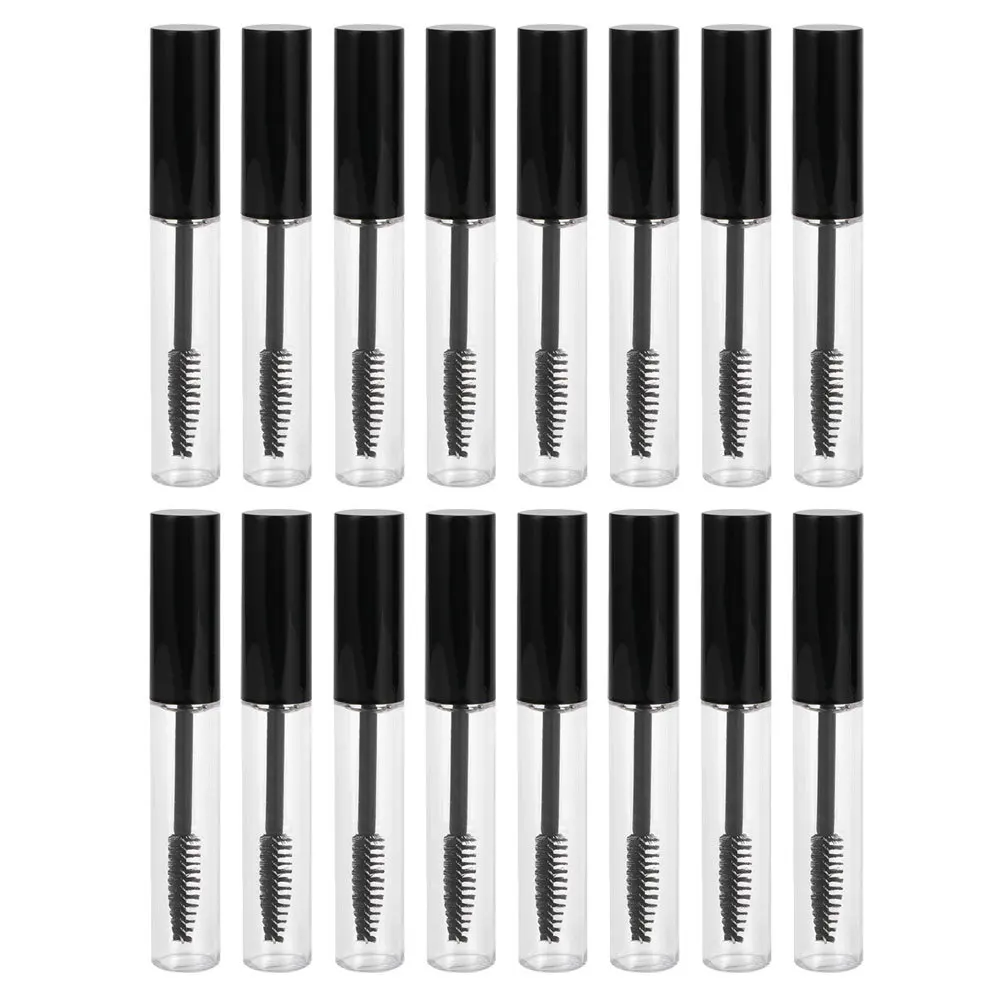 16 Stück Mascara-Tuben aus Kunststoff, Wimpernbürstenbehälter, auslaufsicher, leicht, kompakt, DIY-Leerflaschen für Rizinusöl, Wimpern