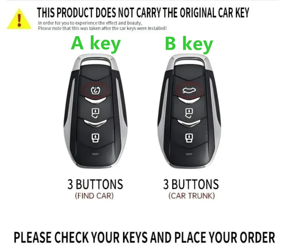 Car Zinc Alloy Leather Key Case Holder Cover Chain For Dongfeng fengguang Seres Evolute i-Space i-Pro Landian E5 Accessories