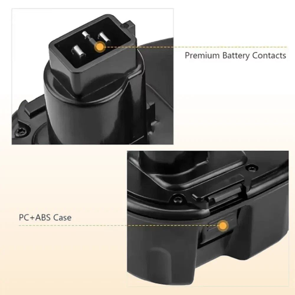 14.4V Ni-MH Rechargeable Battery 4800/6800/9800mAh For Dewalt DC9094 DW9091 DE9092 Cordless Power Tools Replacement Battery