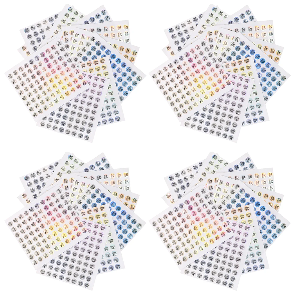 

1600pcs QC PASS Stickers 10mm Diameter Clear Printing Quality Test Labels Inventory Management Stickers Folder Tags