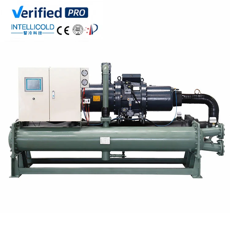 Water Cooled Screw Chiller Dual Compressor System Parallel Connection Industrial Cooling Equipment Backup Function Refrigeration