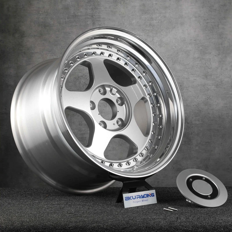 3 Piece Forged 5x120 4x100 Wheels 16 17 18 19 Inch Rims Alloy Polished Wheel Rim for BMW M5 E30 M3 E34 E36 E28 E46 E90 F30 view 5