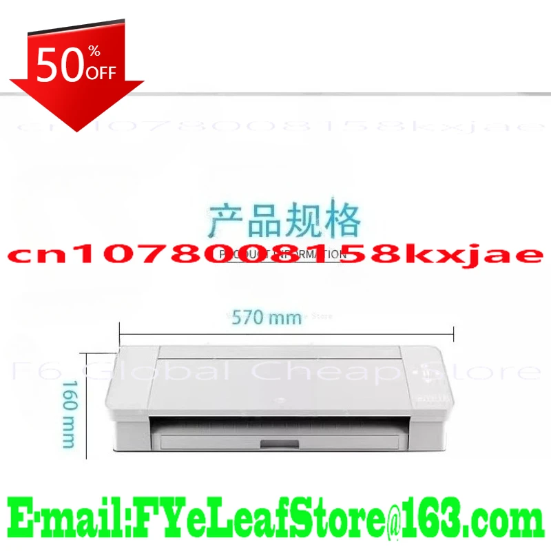 Plotter de corte Auto-Contour-para pegatinas de papel de fieltro película retráctil A3 cartulina k-pop herramienta de álbum de recortes edición blanca