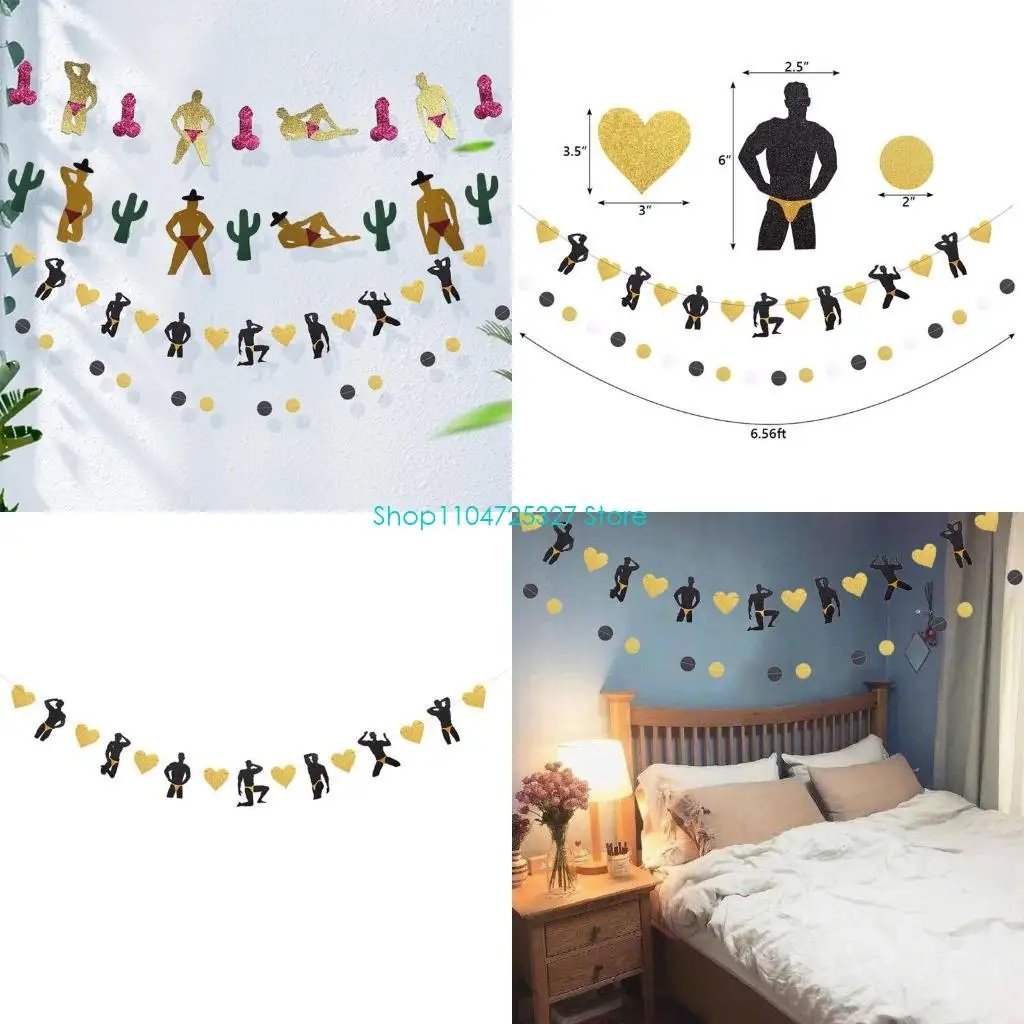 Hens Party Decorations Bride Banners Bachelorette Party for Banner Bridal Shower Flag Decorations Set Novelty Party Supp