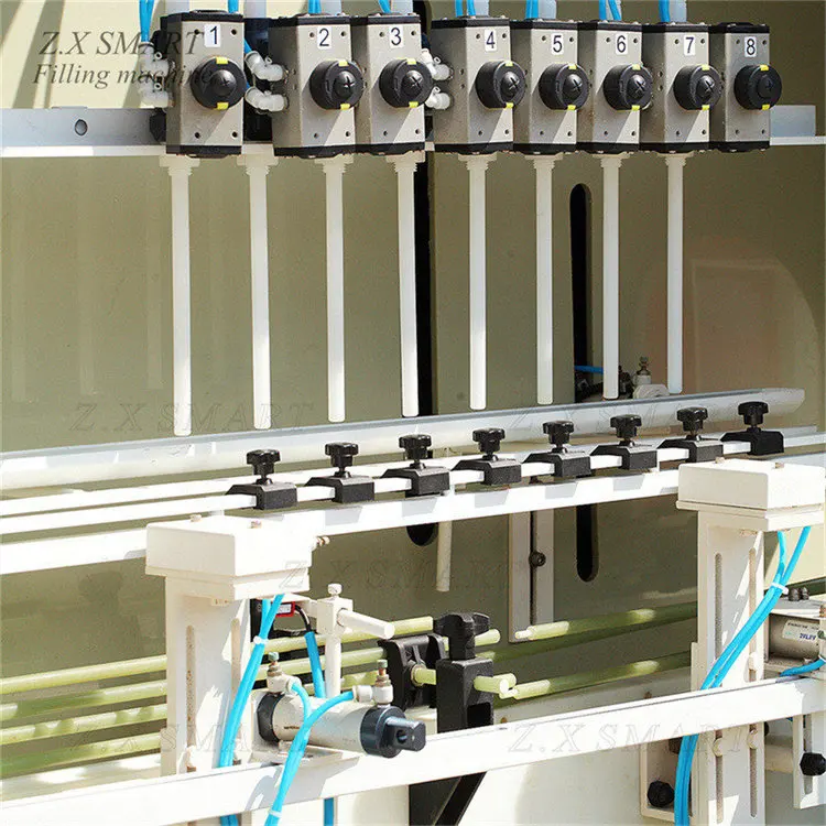 ZXSMART Automatic Plastic Bottle 4 Heads Anti-corrosion Hcl Acid Chemical Corrosive Liquid Filling Machine