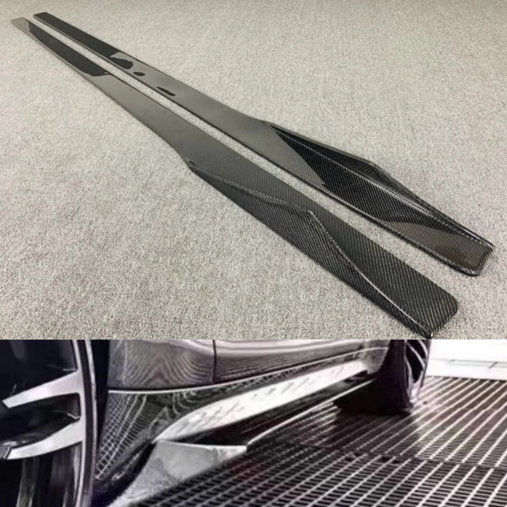 Carbon Fiber Side Skirt for BMW 2 Series F22 F87 M2 M2C Convert MTC Style Side Shovel Car Accessories